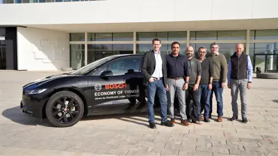 Part of the Foundation Board (from left to right): Peter Busch (Bosch), Humayun Sheikh, David Noack, Kamal Ved, Edward Fitzgerald (fetch.ai), Alexander Poddey (Bosch)