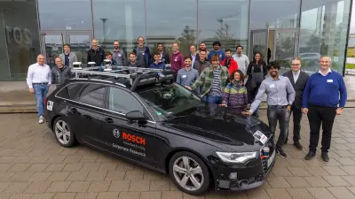 Group picture of the cooperation members at the Bosch Research campus